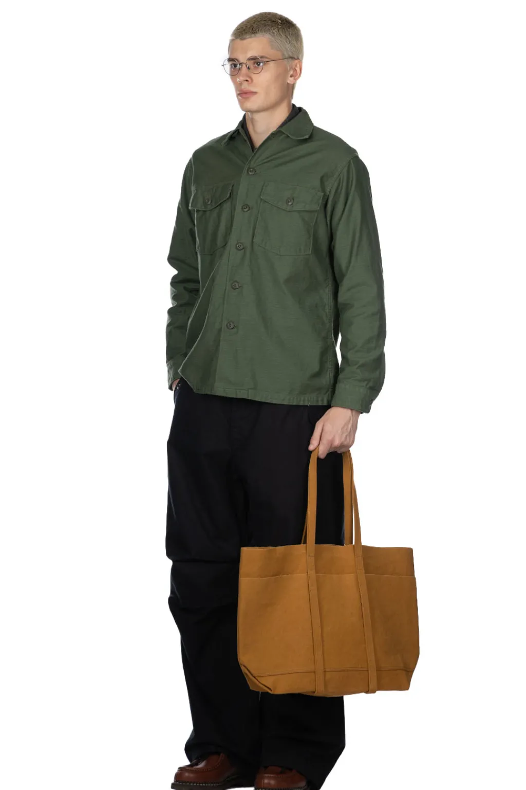Best OrSlow US Army Fatigue Shirt - Green