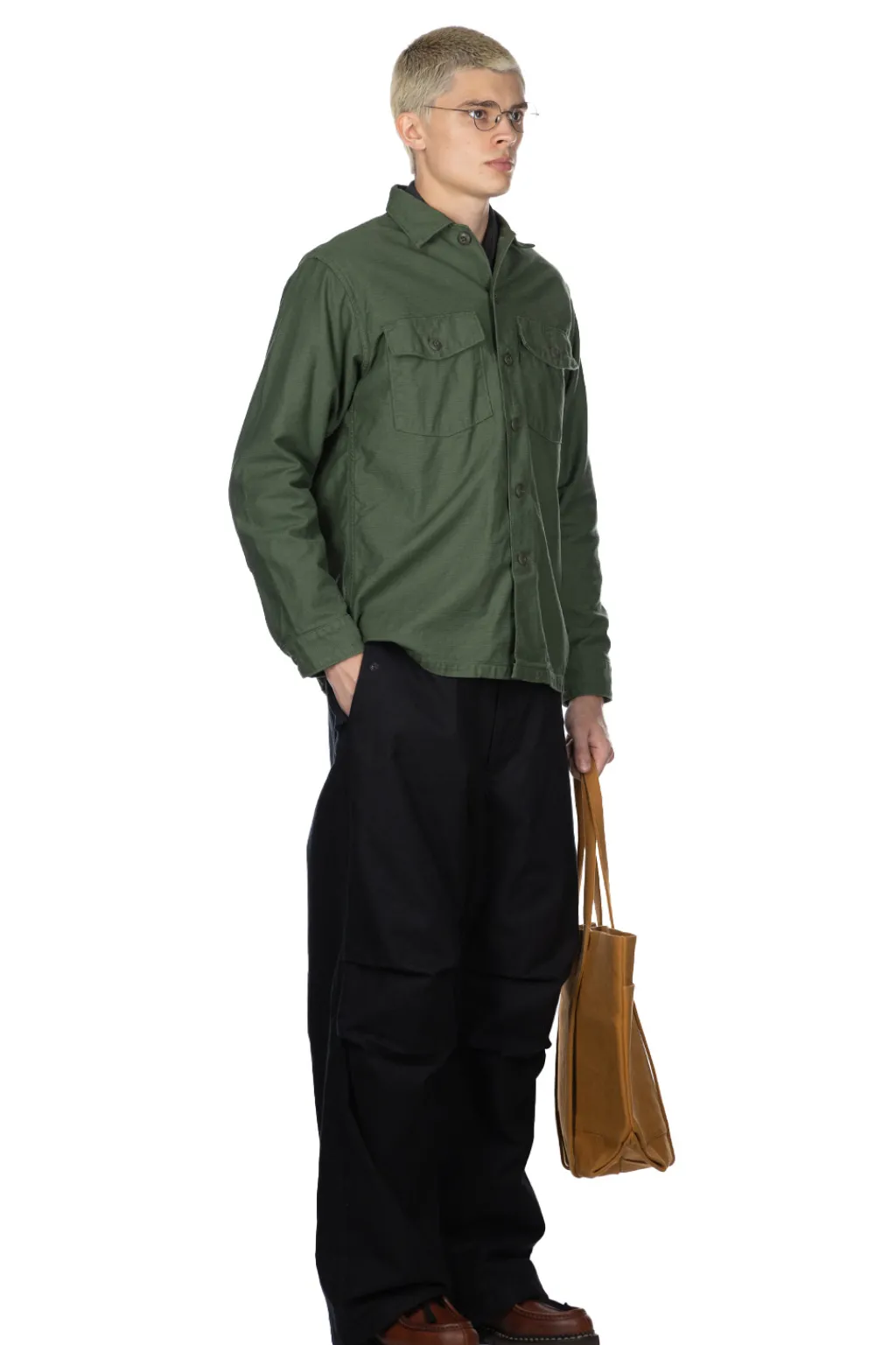 Best OrSlow US Army Fatigue Shirt - Green