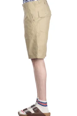 Outlet OrSlow US Army Fatigue Shorts Rip Stop - Beige