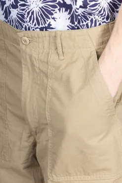Outlet OrSlow US Army Fatigue Shorts Rip Stop - Beige