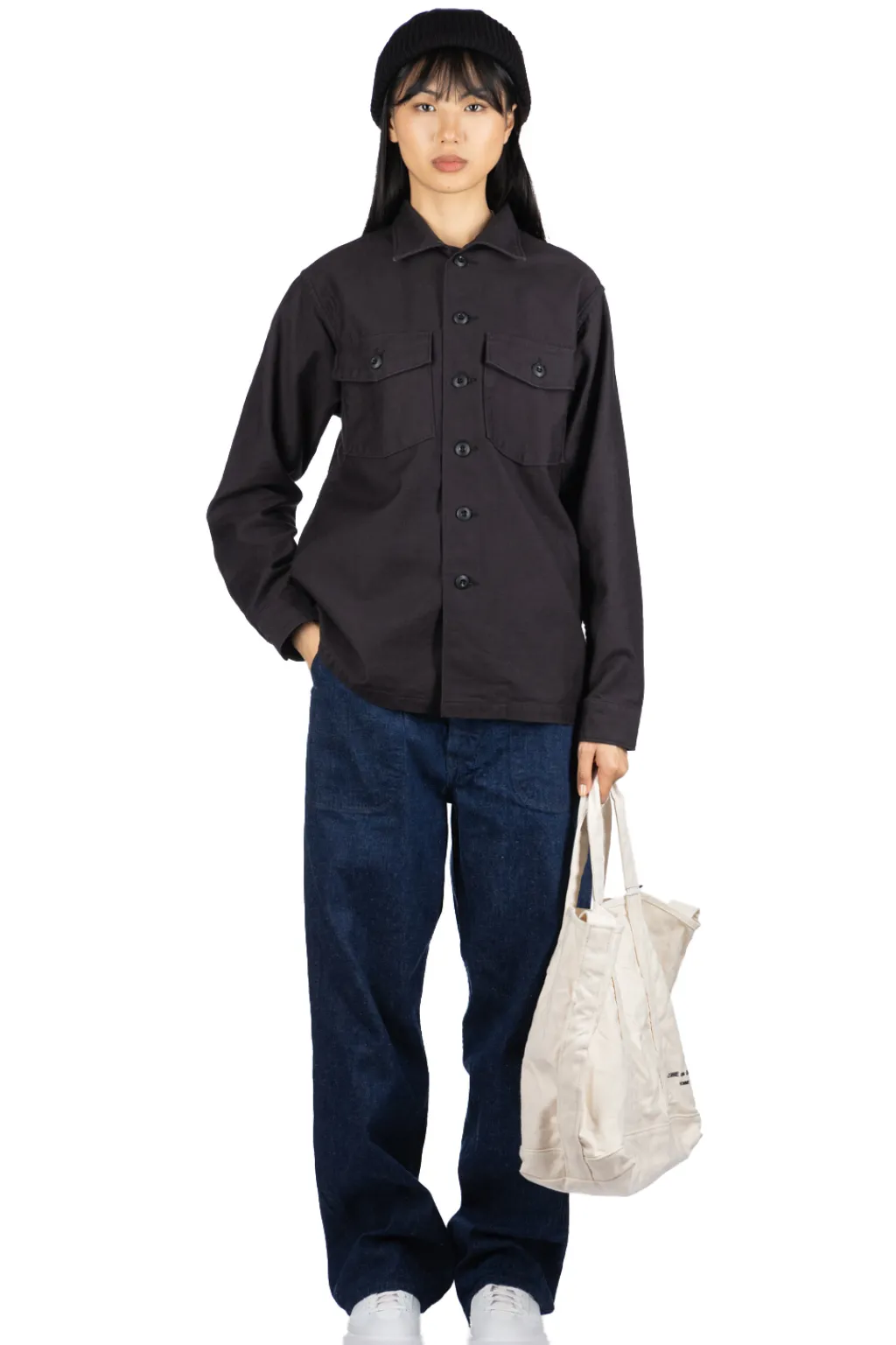 Best OrSlow US Navy Denim Utility Pants - One Wash