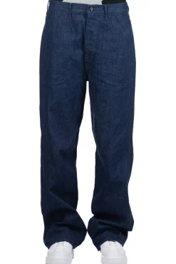 Best OrSlow US Navy Denim Utility Pants - One Wash