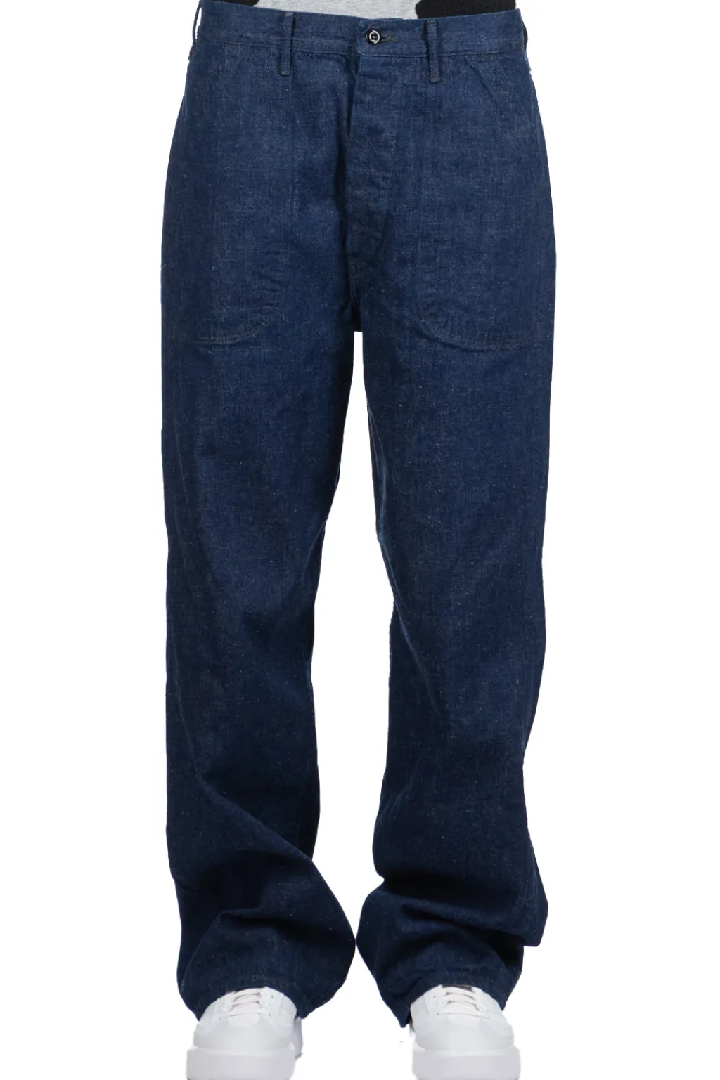 Best OrSlow US Navy Denim Utility Pants - One Wash