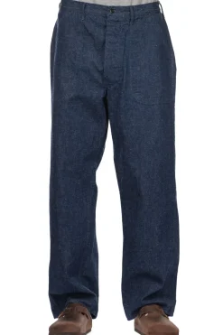 Sale OrSlow US Navy Denim Utility Pants - One Wash