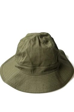 New OrSlow US Navy Hat Herringbone - Green