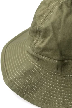 New OrSlow US Navy Hat Herringbone - Green
