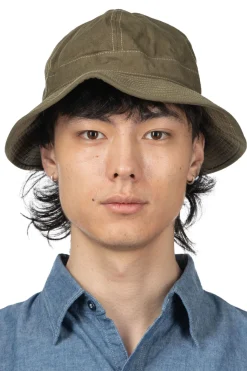 New OrSlow US Navy Hat Herringbone - Green