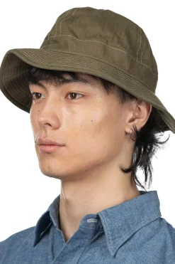 New OrSlow US Navy Hat Herringbone - Green