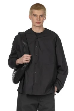 Best LEMAIRE V Neck Shirt - Jet Black