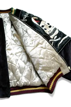 Best Kapital Velveteen SHAM BOMBER JKT (RAINSKULL & SNAKE) - Black