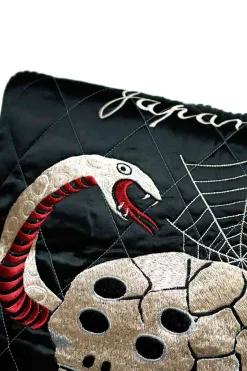 Best Kapital Velveteen SHAM BOMBER JKT (RAINSKULL & SNAKE) - Black