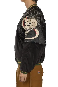 Best Kapital Velveteen SHAM BOMBER JKT (RAINSKULL & SNAKE) - Black