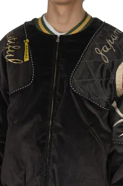Best Kapital Velveteen SHAM BOMBER JKT (RAINSKULL & SNAKE) - Black