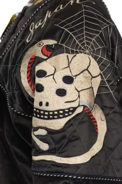 Best Kapital Velveteen SHAM BOMBER JKT (RAINSKULL & SNAKE) - Black