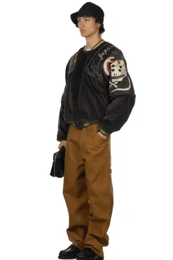 Best Kapital Velveteen SHAM BOMBER JKT (RAINSKULL & SNAKE) - Black
