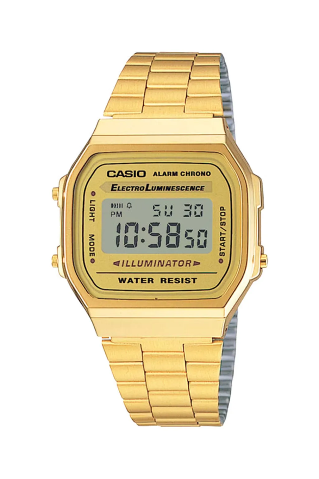 New G-Shock By Casio Vintage Digital Mens Watch - Gold