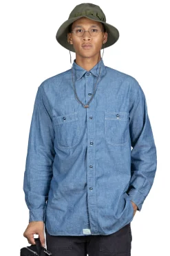 Discount OrSlow Vintage Fit Chambray Work Shirt