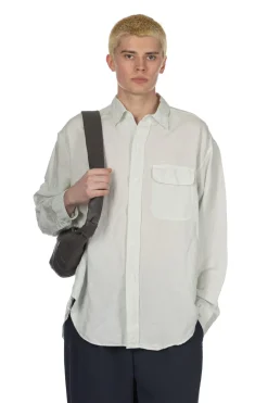 Sale YLEVE Viscose Linen Shirt - Sax