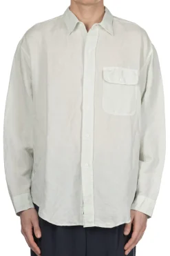 Sale YLEVE Viscose Linen Shirt - Sax