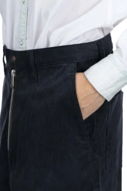 Clearance Kapital 8W Corduroy ZIPPER PORT Baggy Pants - Black