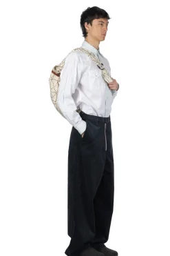 Clearance Kapital 8W Corduroy ZIPPER PORT Baggy Pants - Black