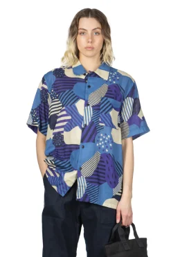 Online Tigre Brocante W Gauze Flower Shirt - Blue