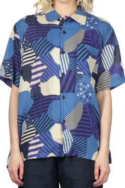 Online Tigre Brocante W Gauze Flower Shirt - Blue