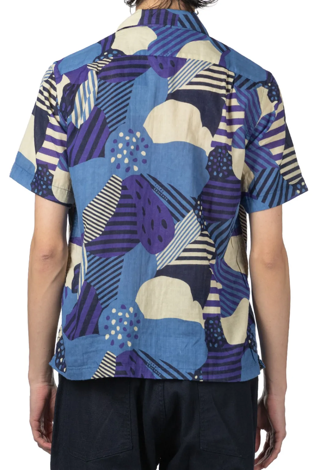 Clearance Tigre Brocante W Gauze Flower Shirt - Blue