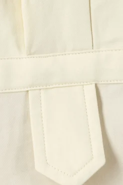 Outlet AURALEE WASHED FINX TWILL HALF SLEEVED Pullover SHIRT - Light Yellow