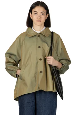 Online NARU Water Repellent Short Trench Coat - Khaki