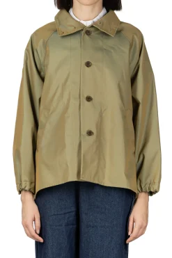 Online NARU Water Repellent Short Trench Coat - Khaki