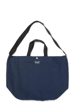 New Comme Des Garcons Homme 2-Way Logo Tote Bag - Navy