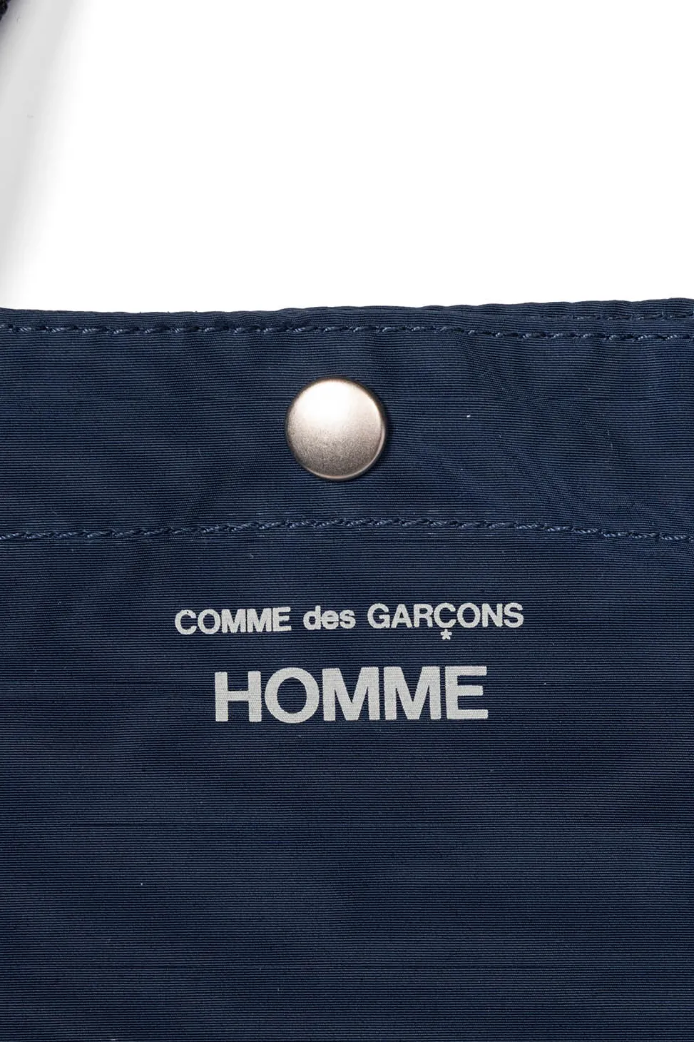 New Comme Des Garcons Homme 2-Way Logo Tote Bag - Navy