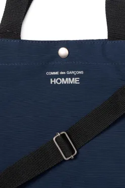 New Comme Des Garcons Homme 2-Way Logo Tote Bag - Navy