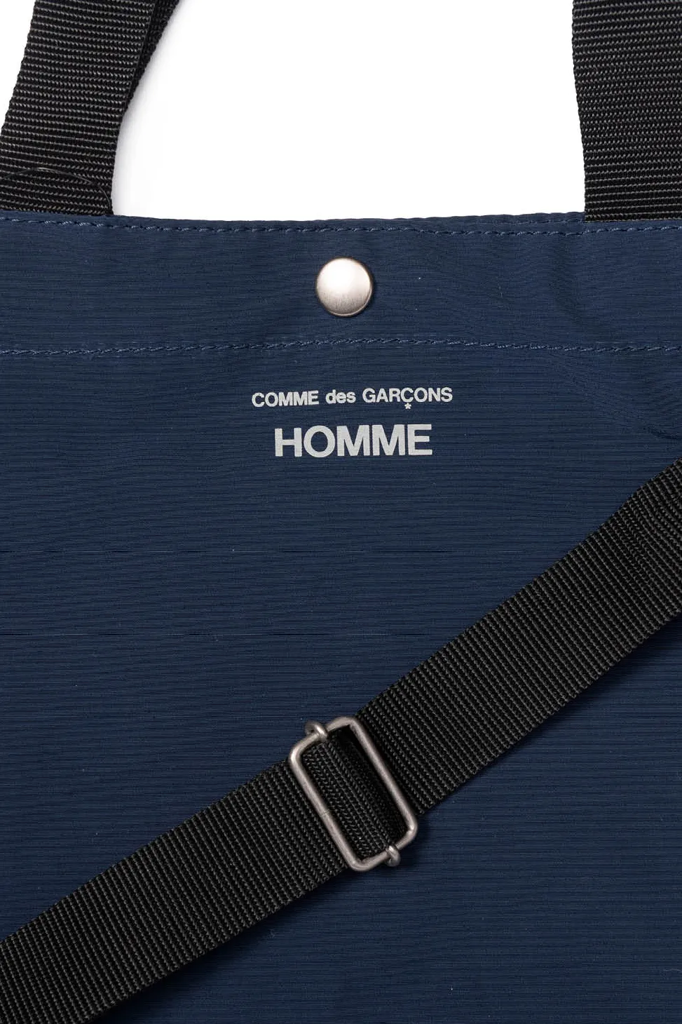 New Comme Des Garcons Homme 2-Way Logo Tote Bag - Navy