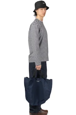 New Comme Des Garcons Homme 2-Way Logo Tote Bag - Navy