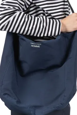New Comme Des Garcons Homme 2-Way Logo Tote Bag - Navy