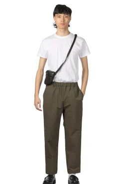 New Manual Alphabet 4Way Nylon Easy Tapered Pants - Olive