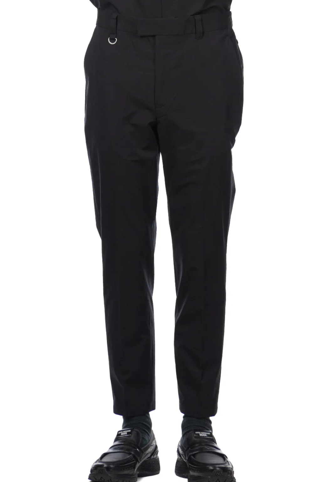 Outlet SOPHNET 4Way Stretch Shirring Slim Fit Slacks - Black