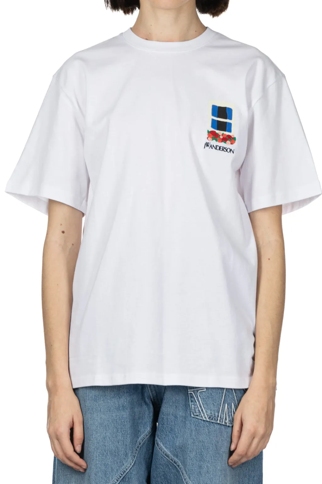 Sale JW Anderson Window Embroidery T Shirt