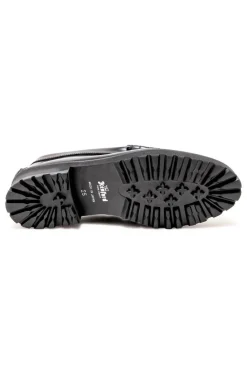 Fashion Kenford Fine Shoes Women's Tank Sole Loafers - Black White
