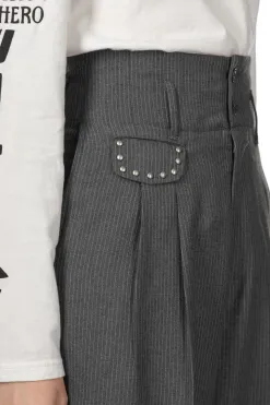 Outlet Kapital Wool Blend Stripe Boogie Day Suit Pants - Grey