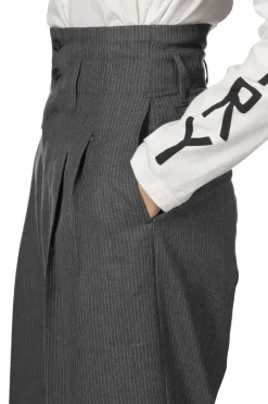 Outlet Kapital Wool Blend Stripe Boogie Day Suit Pants - Grey