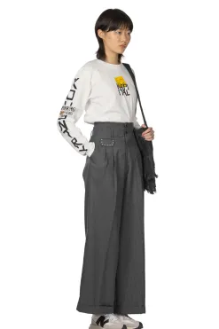 Outlet Kapital Wool Blend Stripe Boogie Day Suit Pants - Grey