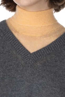 Outlet AURALEE Wool Cahsmere Silk Knit Vest - Grey