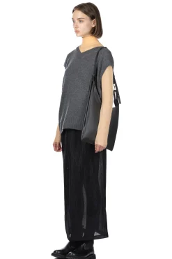 Outlet AURALEE Wool Cahsmere Silk Knit Vest - Grey