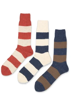 Discount Anonymous Ism Wool Cashmere Stripes Crew - in 3 Color Choices