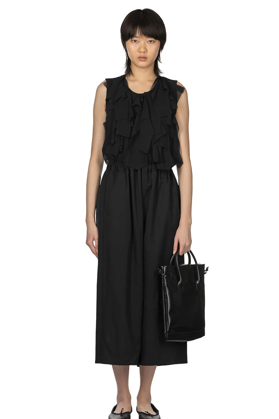 Clearance Comme Des Garcons Comme Des Garcons Wool Drop Cloth Pants - Black