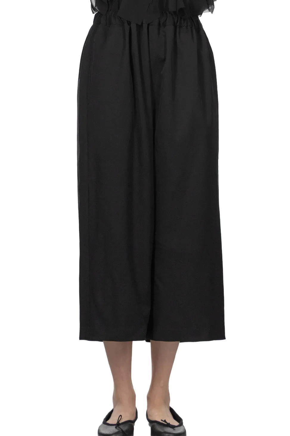 Clearance Comme Des Garcons Comme Des Garcons Wool Drop Cloth Pants - Black