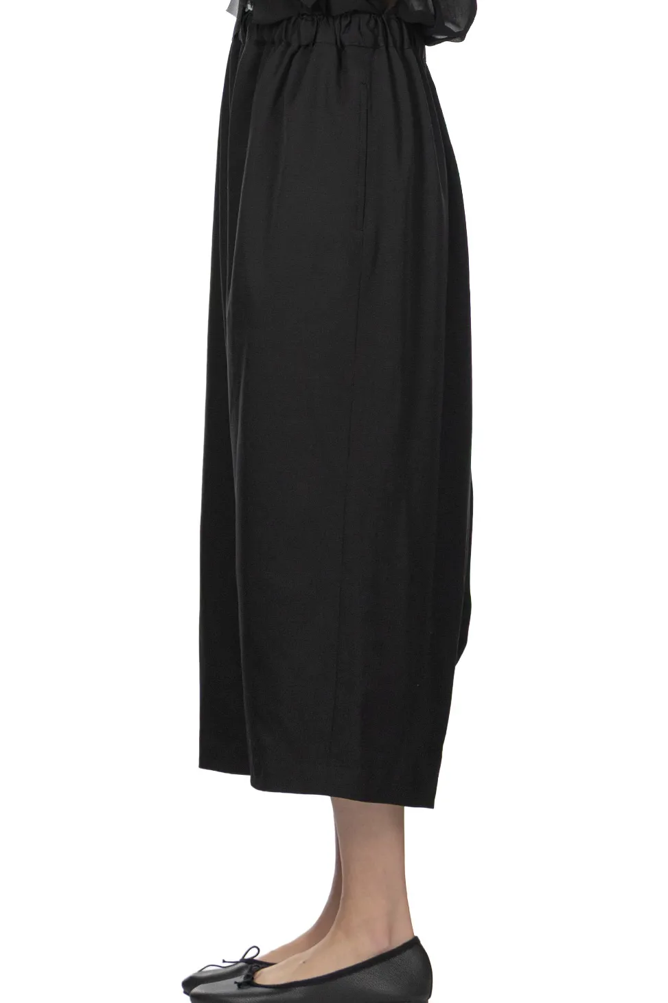 Clearance Comme Des Garcons Comme Des Garcons Wool Drop Cloth Pants - Black